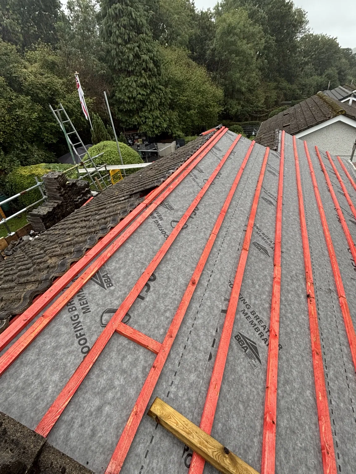 New breathable membrane and treated battens fitted by Shield Roofing