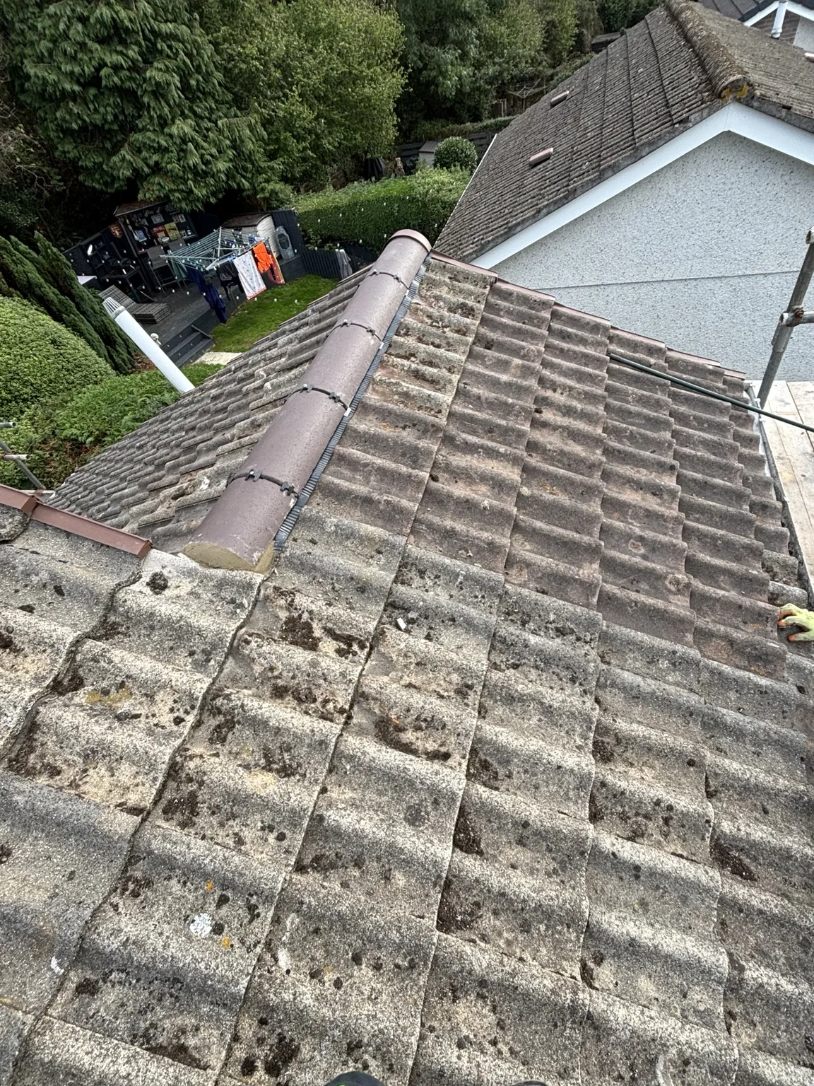 Completed dry ridge and gable detail by Shield Roofing